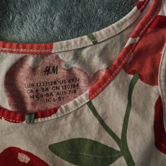 H&M Kids Dress with Red Cherry Pattern - Picture 3 of 3
